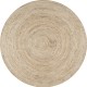 Jute Area Rug, 8' Round, Natural