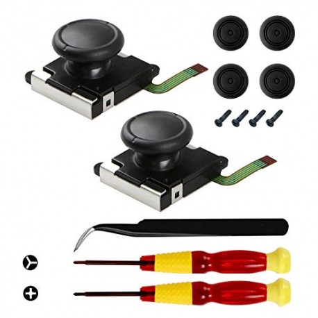 2-Pack 3D Replacement Joystick Analog Thumb Stick for Switch Joy-Con Controller