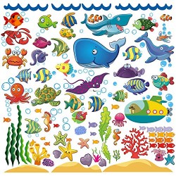 Decorative Fish Wall Stickers for Kids and Toddlers