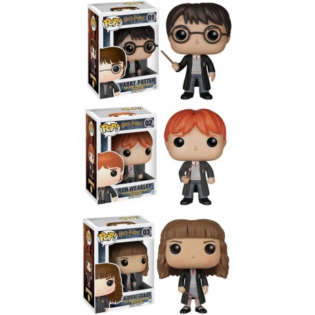 Funko Harry Potter POP! Movie Vinyl Collectors Set: Harry Potter, Ron Weasley & Hermione Action Figure