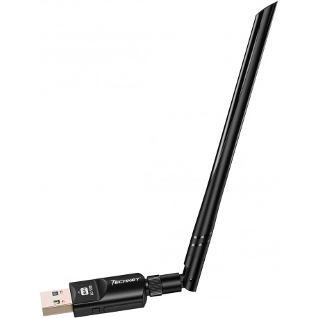 USB WiFi Adapter 1200Mbps Techkey USB 3.0 WiFi 802.11 ac