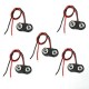 5Pcs I Type 9V Battery Clip Hard Shell Connectors Pack 2