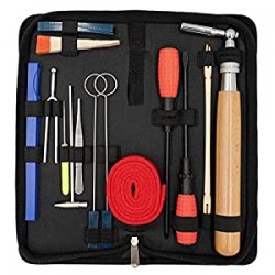 16 pcs Piano Tuner Kit Tools Including Tune Hammer Lever Felt