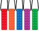 5 Pack Teether Silicone Chewing Pendant for Autism ADHD SPD Oral Motor Teething & Biting Needs