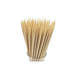 16" Natural Bamboo Skewers Sticks for BBQ