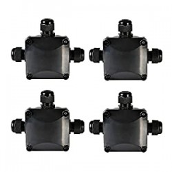 Pack 7 of IP68 Waterproof Electrical Junction Box 3-Way (4-pack)