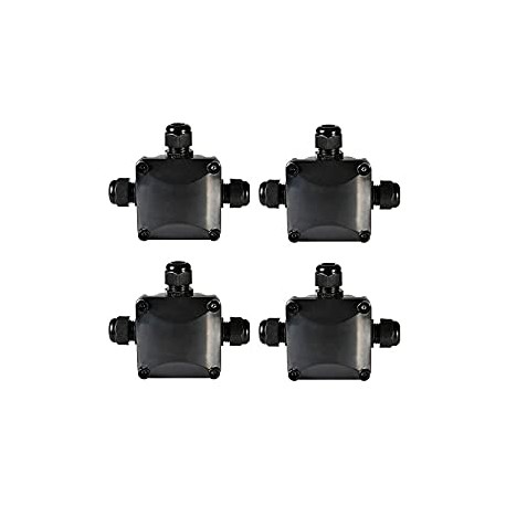 Pack 7 of IP68 Waterproof Electrical Junction Box 3-Way (4-pack)