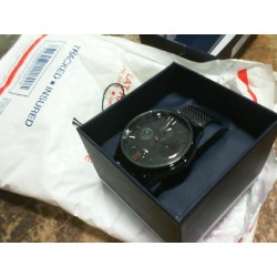 Damon All Black Tone Men's Wrist Watch Black