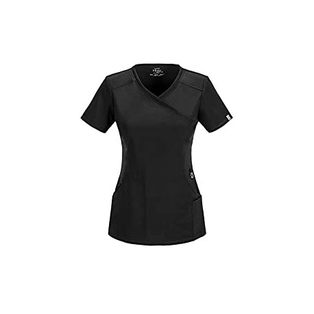 Women's Infinity Mock Wrap Scrubs Shirt