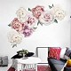 Flowers Wall Decals Peel and Stick Rose Wall Sticker