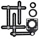 Aluminum alloy multi-function six-fold ruler angle