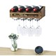 Wall Mounted Wooden Wine Rack 4 Wine Bottles