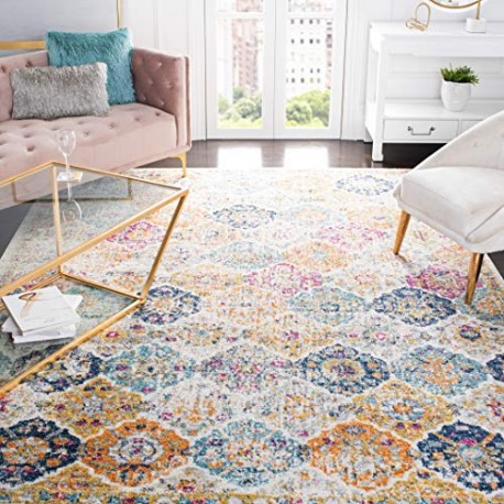 Bedroom Area Rug, 5'1" x 7'6", Cream / Multi