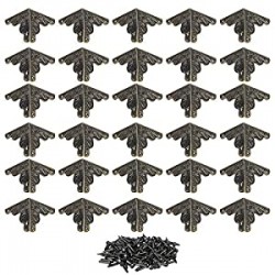 30PCS Box Corner Guard Desk Edge for Furniture Decor Triangle Rattan Carved