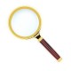 10X Handheld Magnifier Antique Mahogany