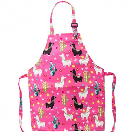 Child Apron Kids Painting Art Apron Alpaca Apron for Toddlers Age 6-12