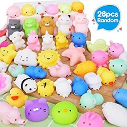 28PCS Mochi Squishy Toys Party Favors
