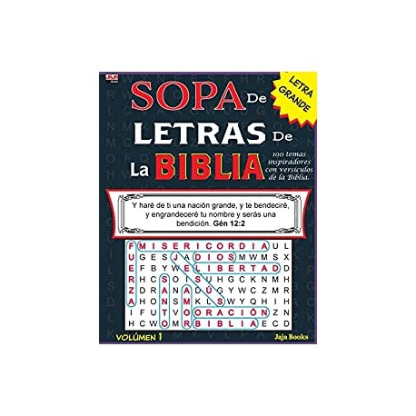 SOPA de LETRAS de la BIBLIA, Volúmen 1
