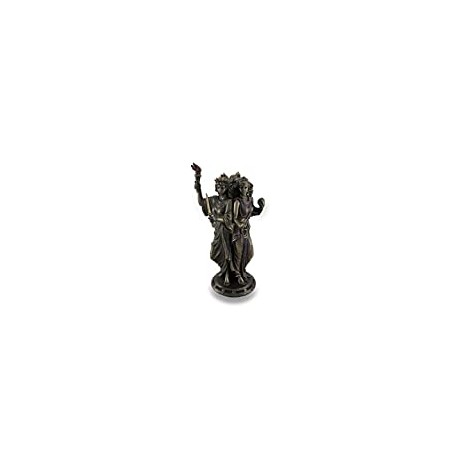 Bronze Finish Triple Form Hecate Greek Goddess of Magic Statue