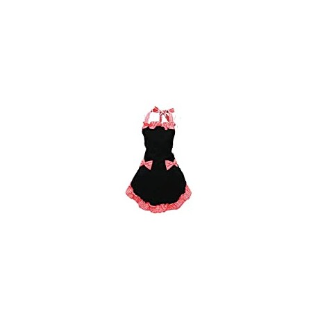 Cute Retro Lovely Vintage Ladies Kitchen Flirty Vintage Aprons for Women Girls with Pockets for Mothers Day Gift