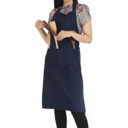 Restaurant Chef Apron - Blue - 35 x 27 Inch
