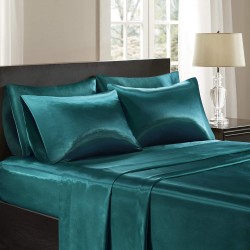 16" Deep Pocket 6 Piece Durable Sheet Set, Queen, Teal