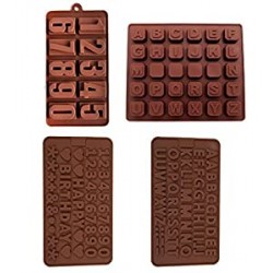 4 Pack nonstick value pack molds of Numbers 123