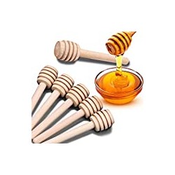24 Pack Mini Wooden Honey Dipper Sticks
