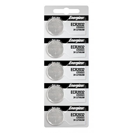 Energizer 2032 Battery CR2032 Lithium 3v, 5 Count (Pack of 1)