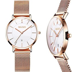 Women's Ultra Thin Watch,Slim Ladies Watch