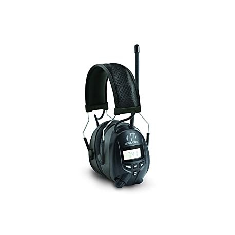 Walker's AM/FM Radio Muff with Digital Display, Black