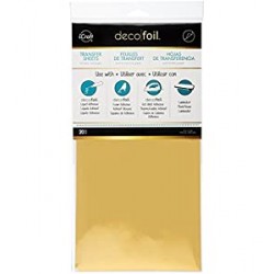 Deco Foil Transfer Sheets, 6" x 12", Gold, 20 Count