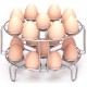 Cook 18 Eggs, Stainless Steel Kitchen Trivet Stackable Steaming Holder Pressure Cooker Accessories