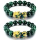 2 Pcs Pi Xiu Bracelet Feng Shui Green