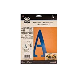 Paper Alphabet & Monogram Serif 6", 6"