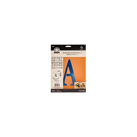 Paper Alphabet & Monogram Serif 6", 6"