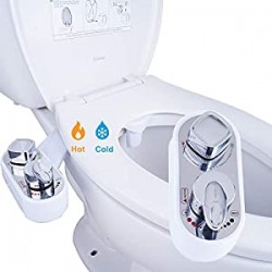 Bidet Toilet Seat Attachment, Hot&Cold Sprayer Bidet Non-Electric Mechanical