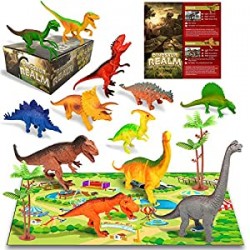Dinosaur Toys for 6 5 4 3 Year Old Boys Girls Kids : 12pcs Large Plastic Dinosaurs Figures