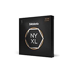D’Addario NYXL1046-3P Nickel Plated Electric Guitar Strings, Regular Light,10-46 (3 Sets)