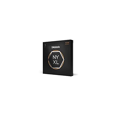 D’Addario NYXL1046-3P Nickel Plated Electric Guitar Strings, Regular Light,10-46 (3 Sets)