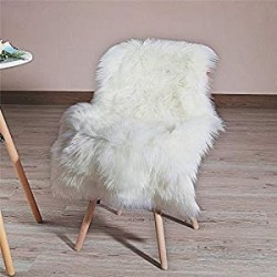 Area Rugs for Bedroom Sofa Living Room Floor(2 x 3 Feet （60 x 90 cm） White)