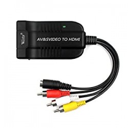 Male AV CVBS Female SVIDEO to Female HDMI Audio Video Converter 1080P