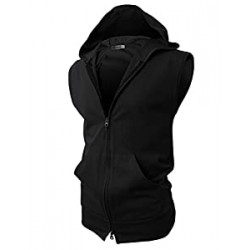 Mens Casual Slim Fit Zip-up Hoodie