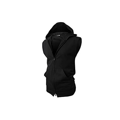 Mens Casual Slim Fit Zip-up Hoodie