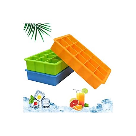 Ice Cube Tray 3 Pack Silicone
