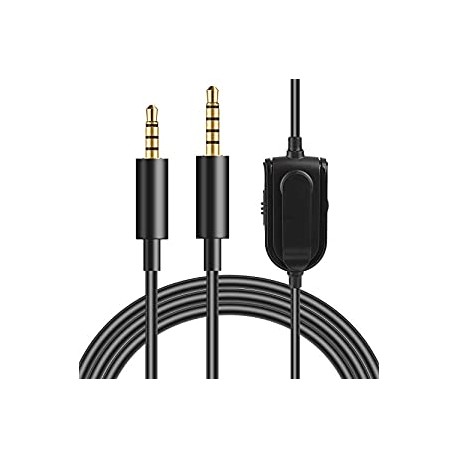 Replacement Cable for Astro A10/A40/A30 Headset Inline Mute Volume Control Compatible