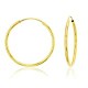 Solid 14K Yellow or White or Rose Gold 1mm Tube Cartilage Endless Flex Hoop Earrings