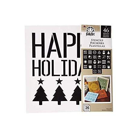 FolkArt Holiday Value Stencil Pack