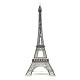 15" Eiffel Tower Statue Decor Alloy Metal, Silver