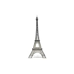 15" Eiffel Tower Statue Decor Alloy Metal, Silver